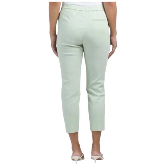 THEORY Mint Linen Blend Treeca Pull On Good Pants - Picture 2 of 2